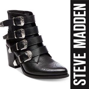 🆕 Steve Madden ‘Prairie’ Leather Western Booties